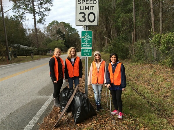 Florida Chapter's First Road Clean Up of 2014