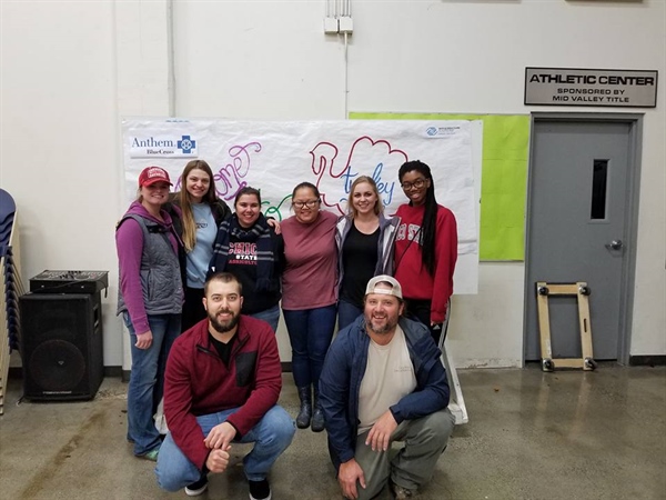 Cal Eta Chapter Initiates Participate in Turkey Time